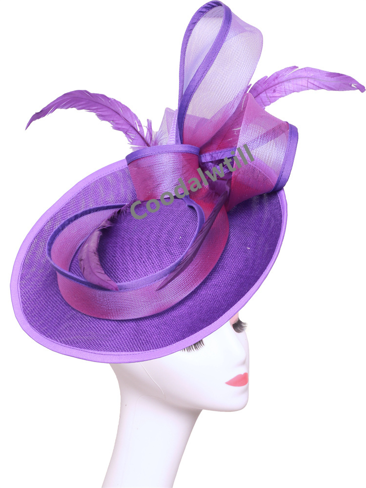 Women'S Formal Accessories - Sombrero de iglesia Derby de plumas