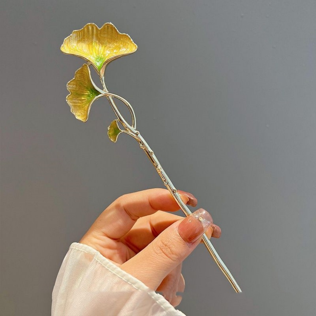 Women'S Accessories Designer - Nueva Horquilla con Diseño de Hoja