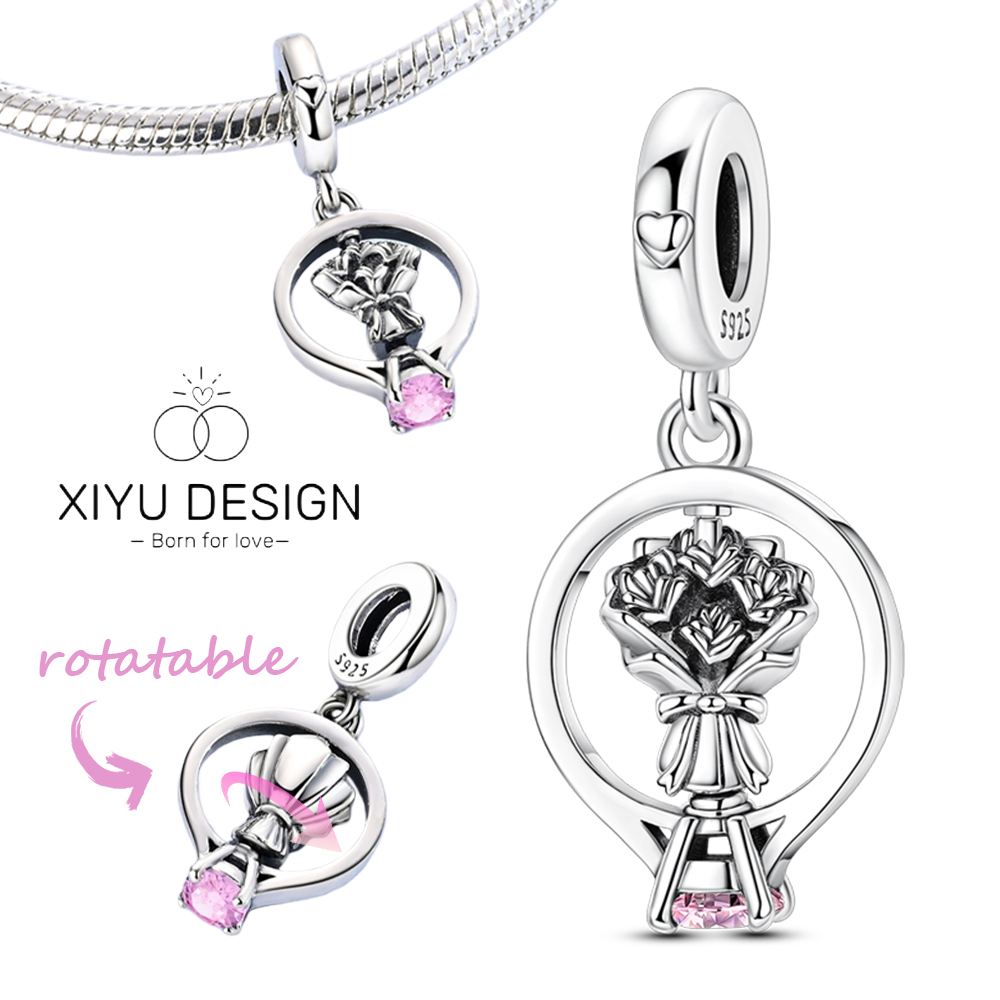 Women Accessories Bouquet - Abalorio de plata 925 con cuentas,