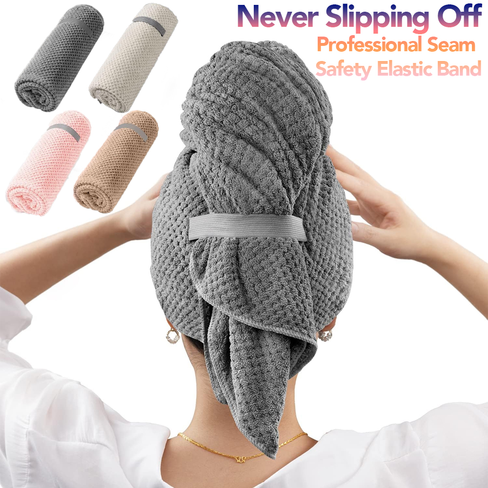 Hair Band Elastic - Toalla de microfibra para el cabello,