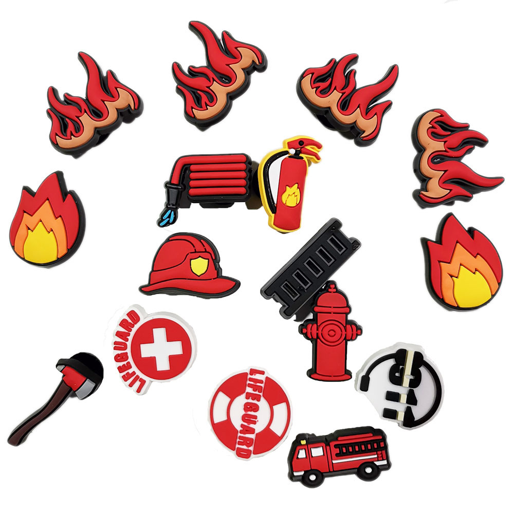 Women'S Accessories Crocs - Amuletos de zapatos de bombero para