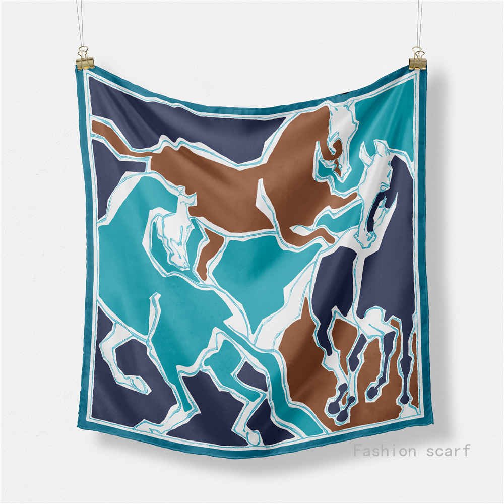 Women Accessories Brands - Bufanda cuadrada de 53cm para mujer,