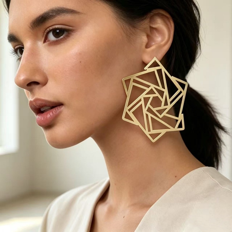 Women'S Accessories Jewelry Sale - Pendientes Geométricos con Forma de Estrella