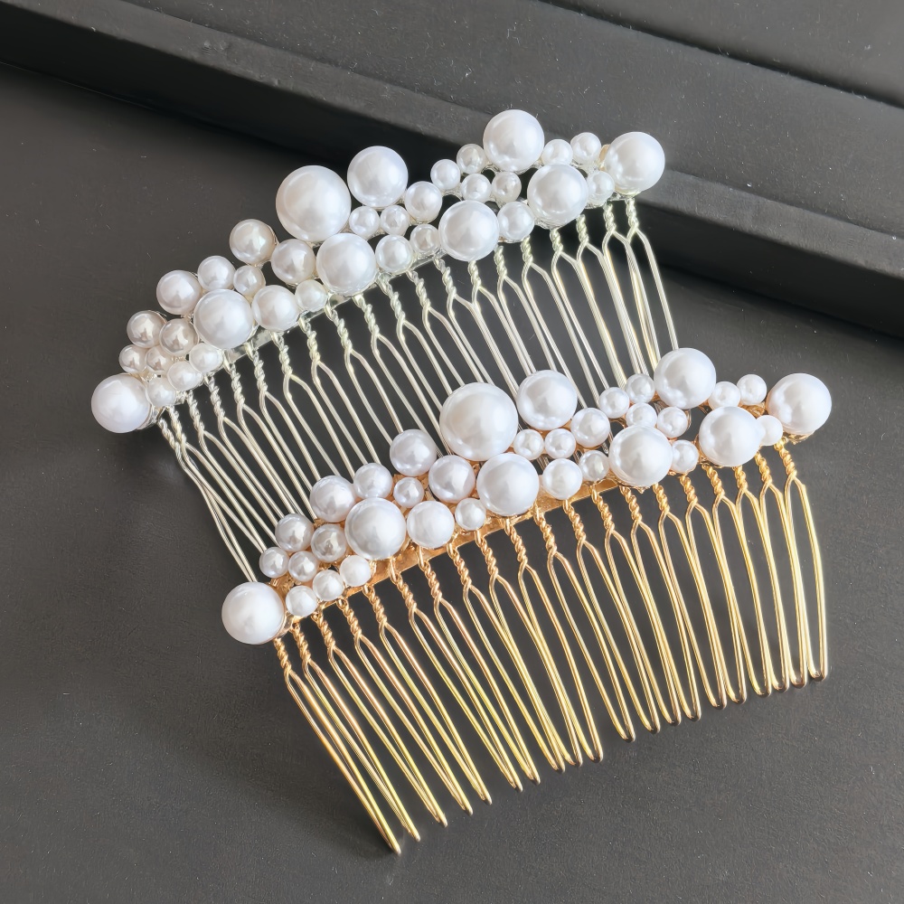Women'S Formal Accessories - Peineta de lujo con perlas para