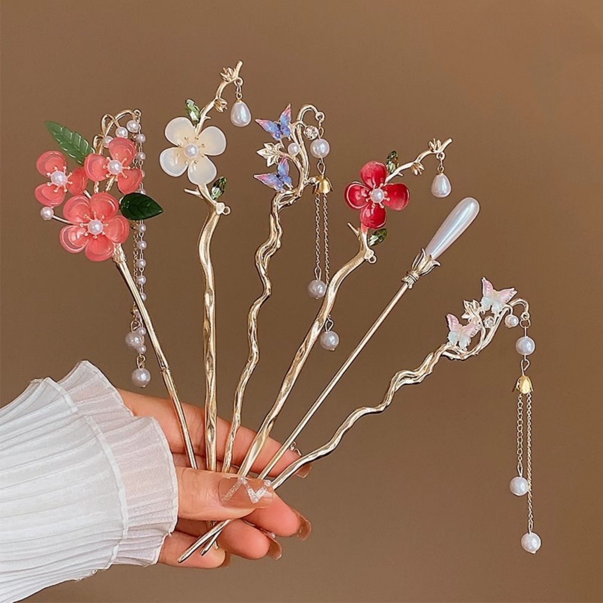 Pearl Hair Pin - 2025 nueva horquilla de flor para
