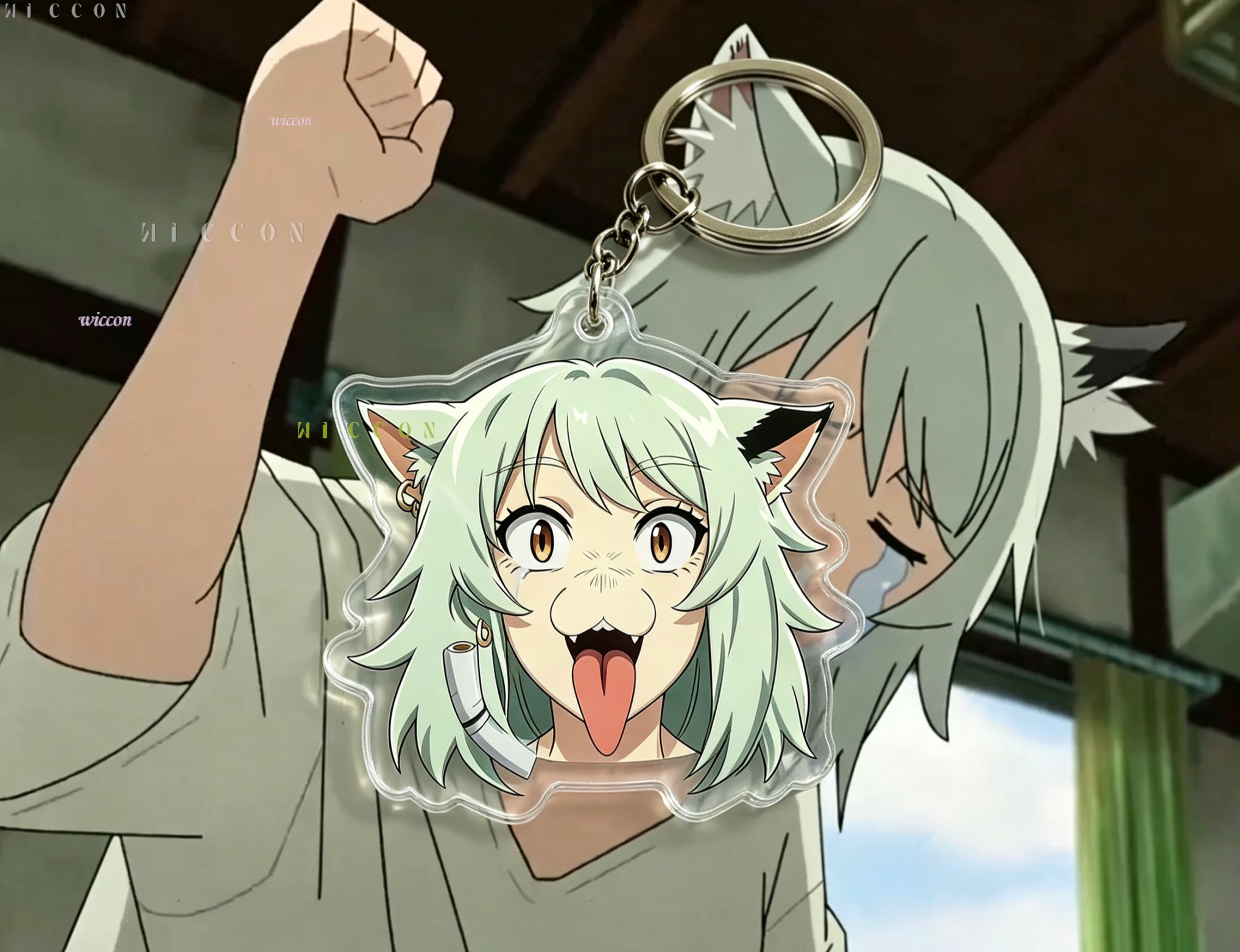 Llavero de Gato Chainsmoker, Y - Women'S Accessories Handbags reseña y precio