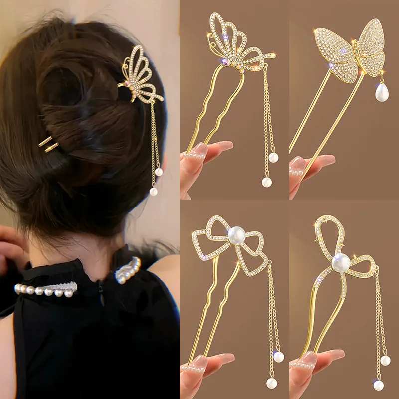 Horquilla con borlas en forma  - Pearl Hair Pin reseña y precio