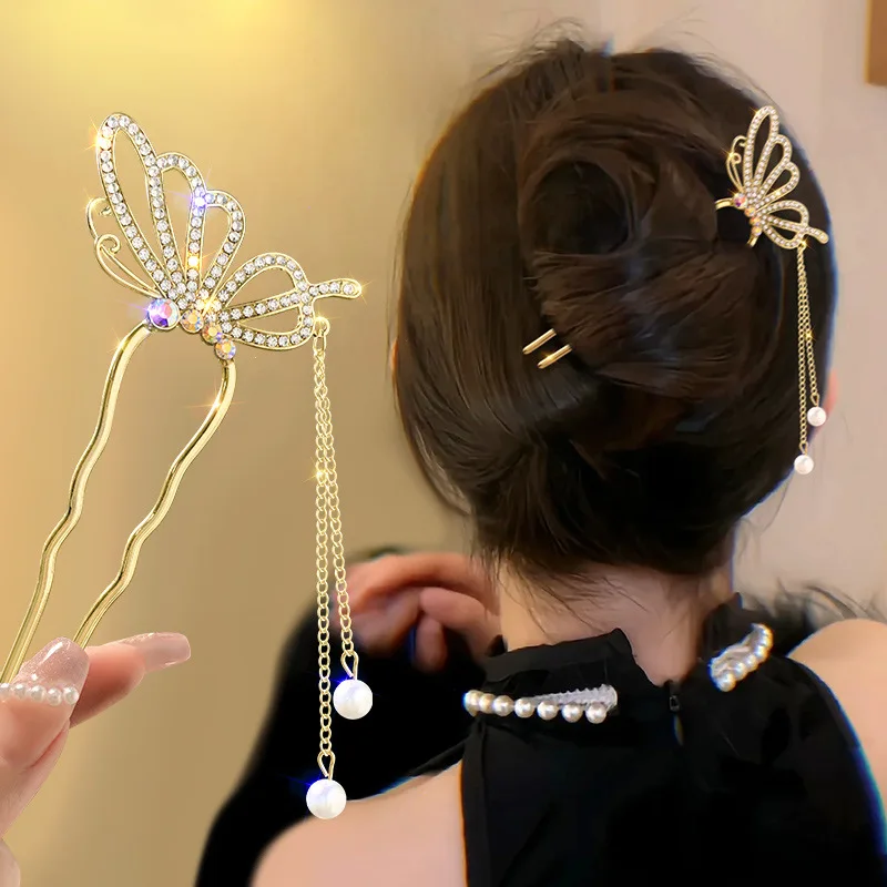 Horquilla con borlas en forma  - Pearl Hair Pin reseña y precio