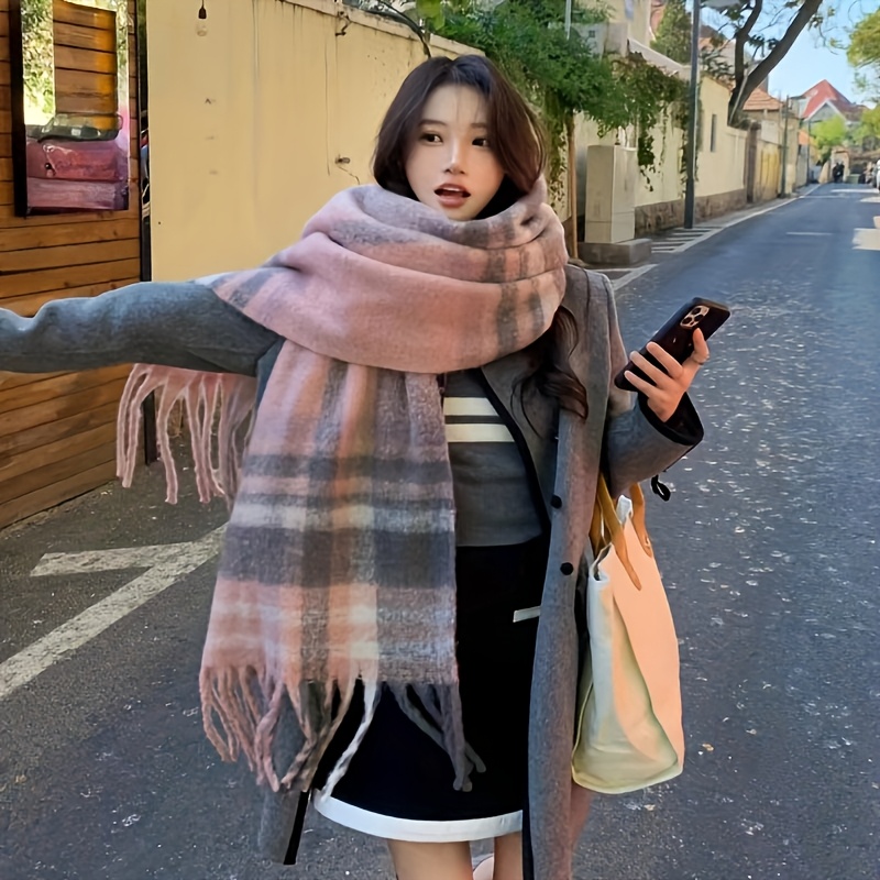 Bufanda clásica a cuadros para - Women'S Formal Accessories reseña y precio