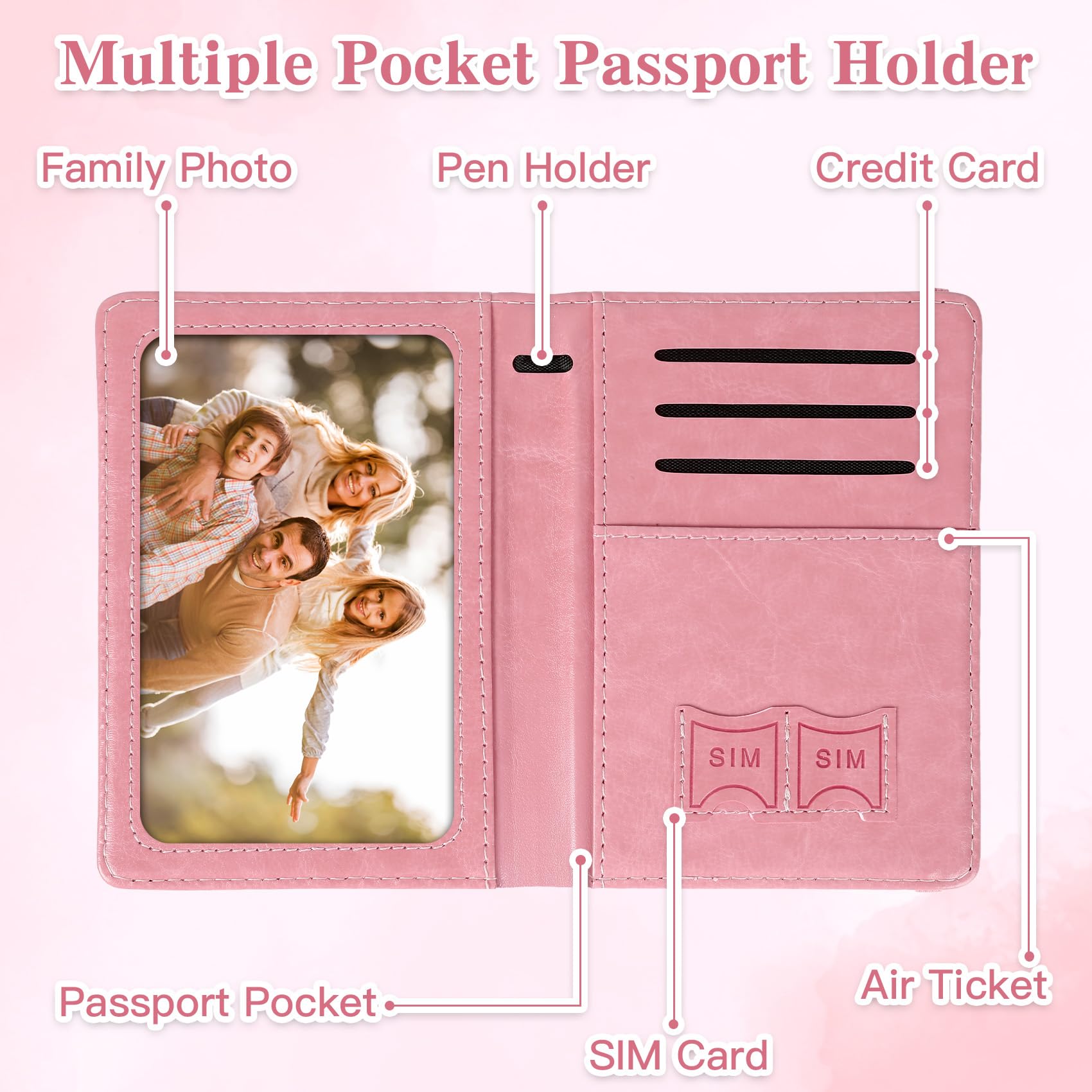 Porta Pasaportes para Viaje, F - Women'S Accessories Wallet reseña y precio