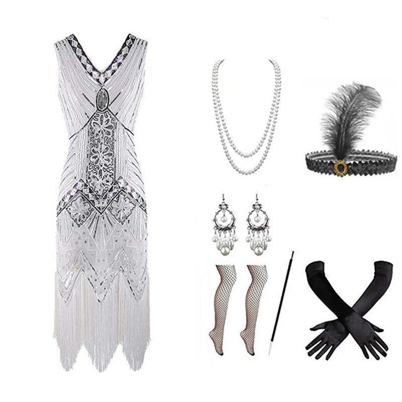 Conjunto de Vestido Flapper de - Women Accessories Products reseña y precio