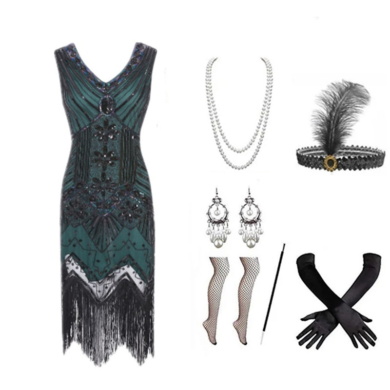 Conjunto de Vestido Flapper de - Women Accessories Products reseña y precio