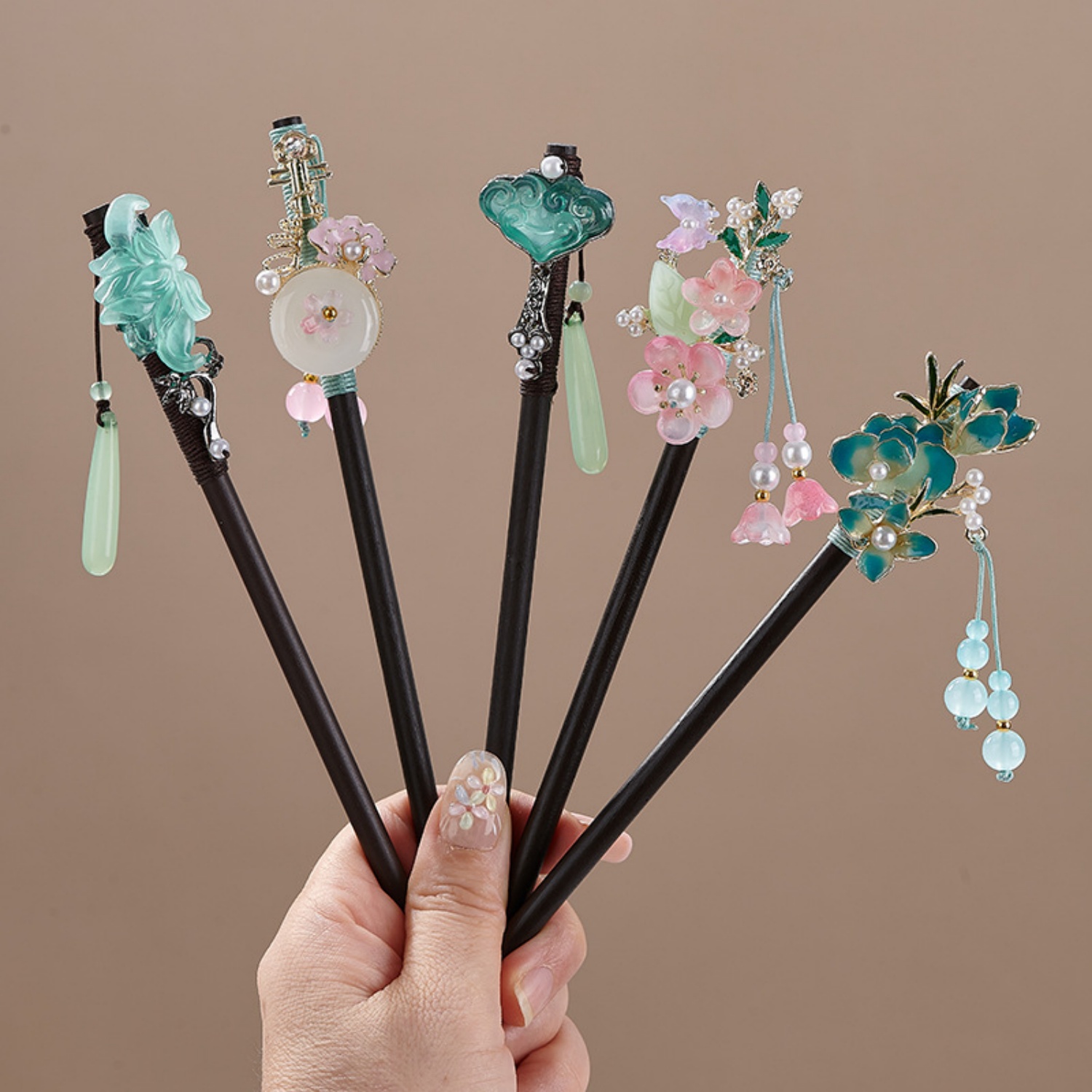 Pasador de pelo vintage con fl - Pearl Hair Pin reseña y precio