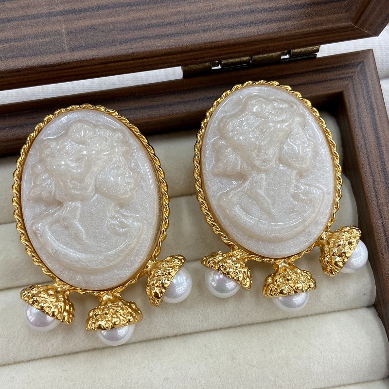 Pendientes de Perlas con Relie - Women'S Accessories Jewelry Sale reseña y precio