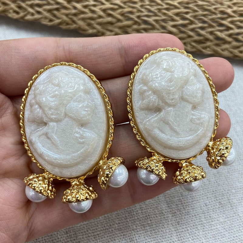 Pendientes de Perlas con Relie - Women'S Accessories Jewelry Sale reseña y precio