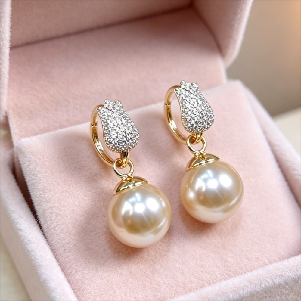 1 par de pendientes de perlas  - Women'S Affordable Accessories reseña y precio