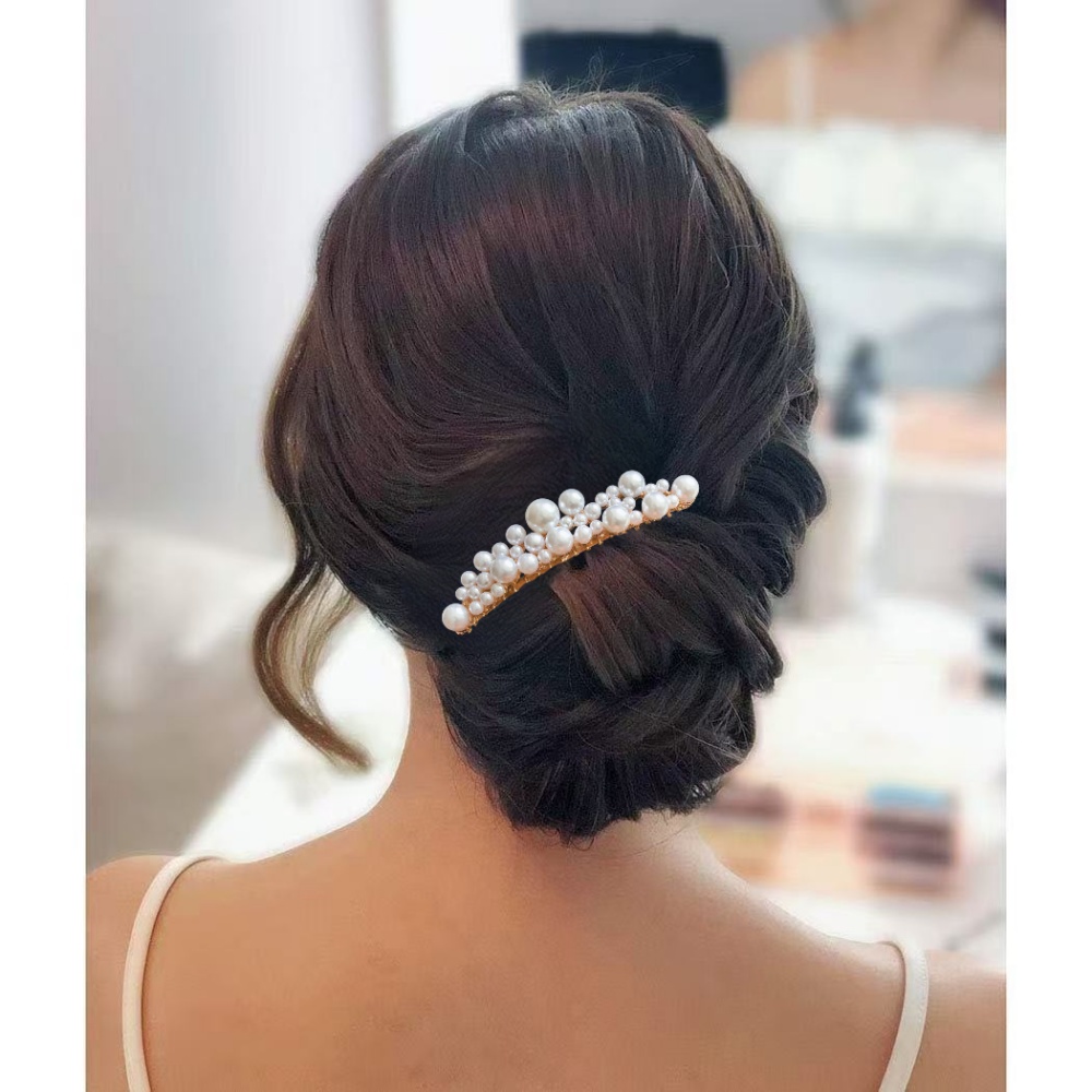 Peineta de lujo con perlas par - Women'S Formal Accessories reseña y precio
