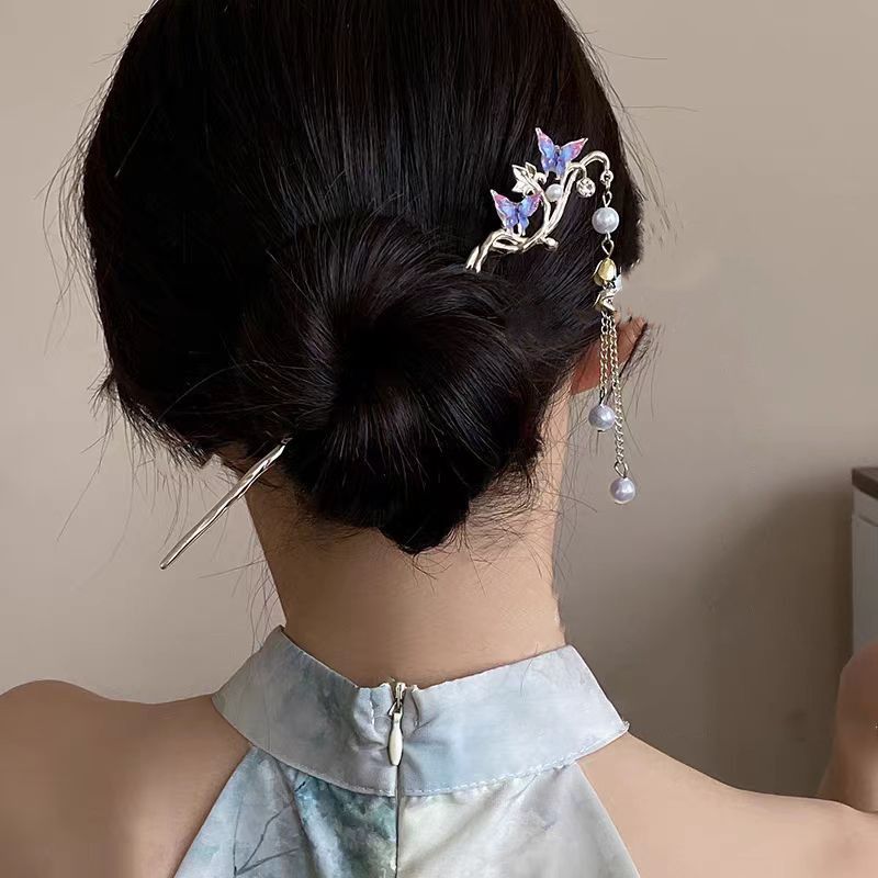 2025 nueva horquilla de flor p - Pearl Hair Pin reseña y precio