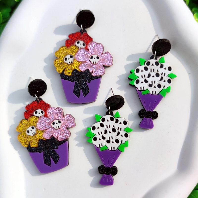 KUGUYS Pendientes de acrílico  - Women Accessories Bouquet reseña y precio