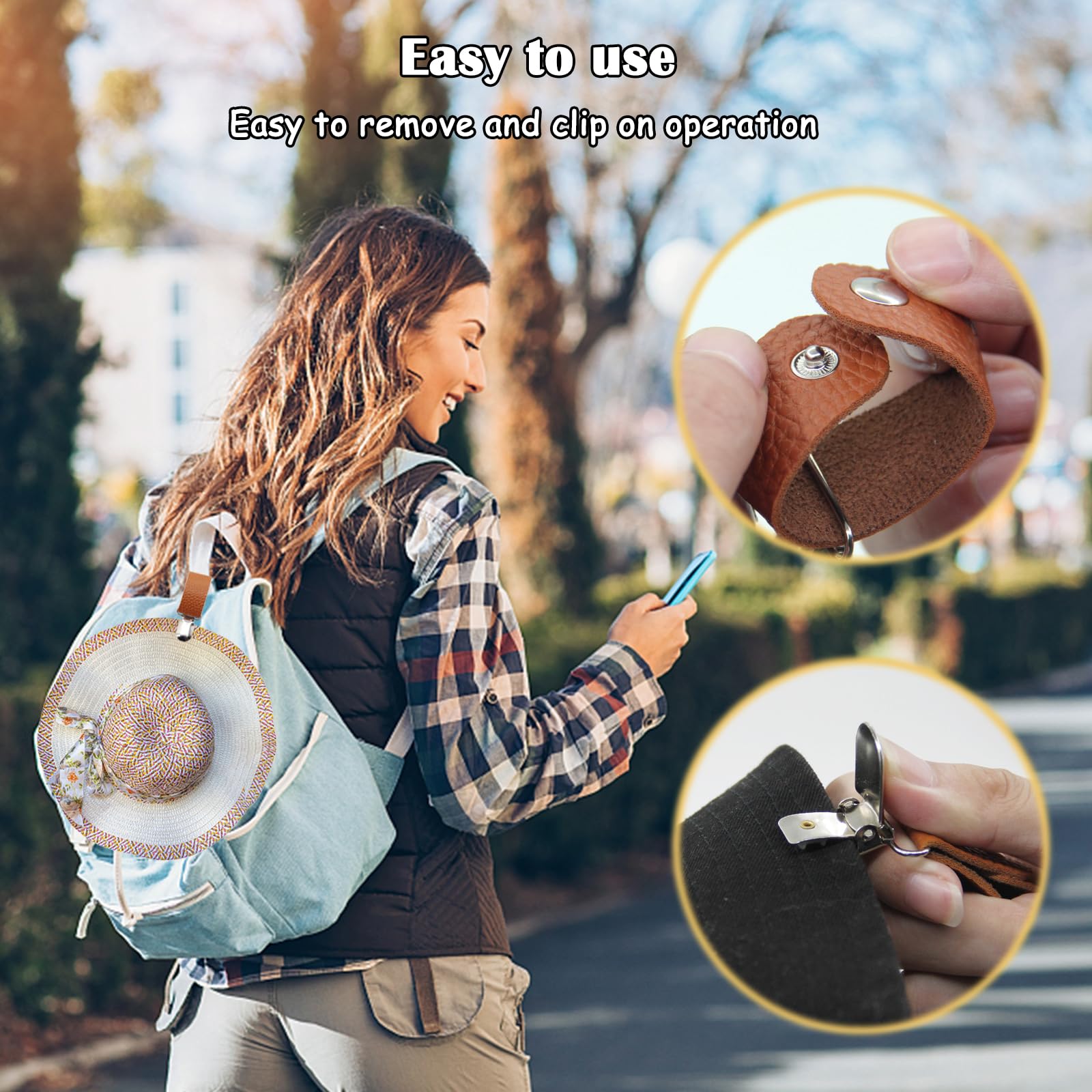 Clip para Sombrero de Cuero PU - Women'S Accessories Handbags reseña y precio